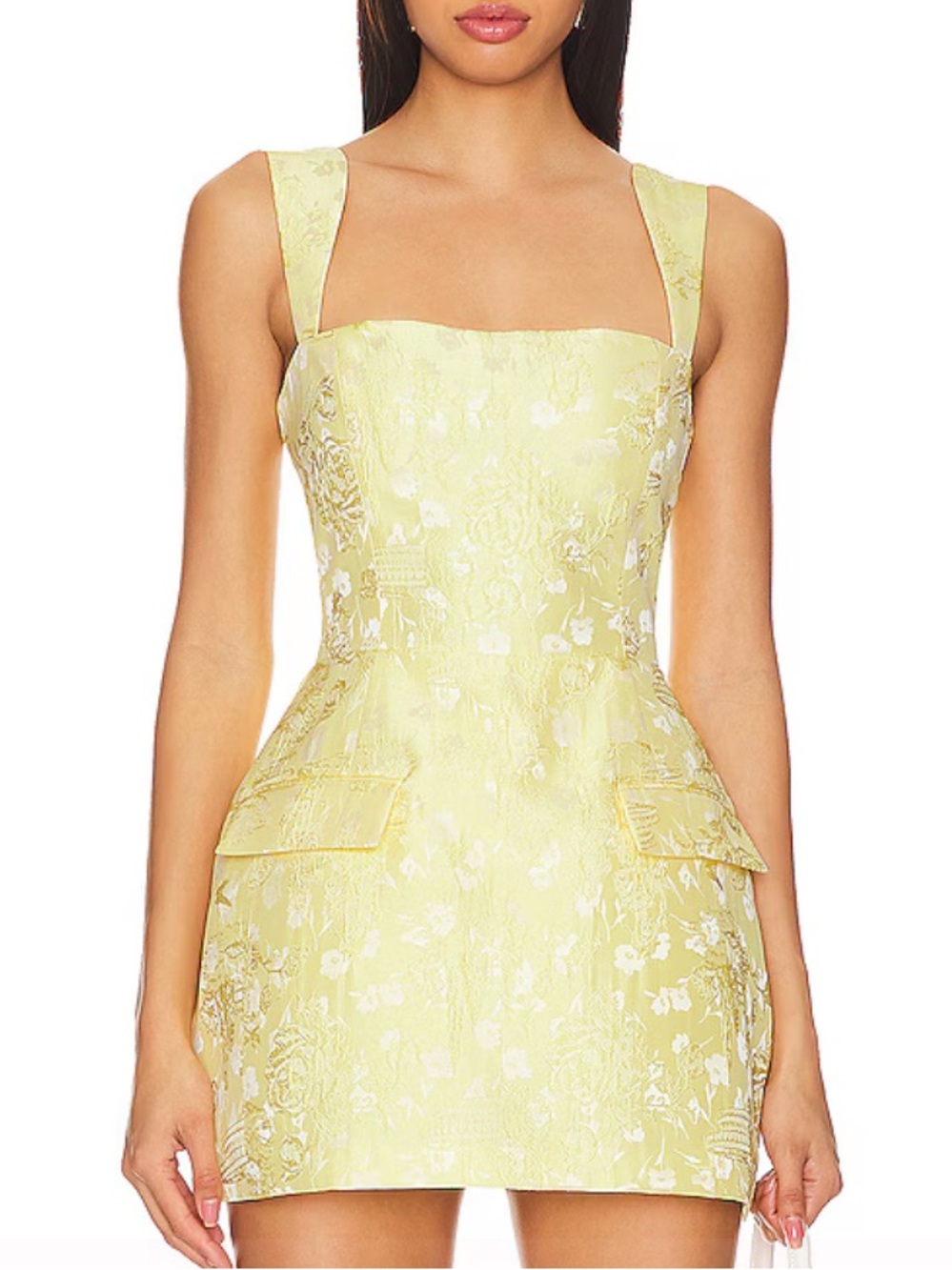 AMANDA UPRICHARD BETHANY ROMPER YELLOW - M